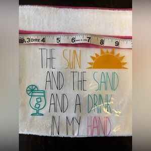 Colorful Beach-Themed Tote Bag